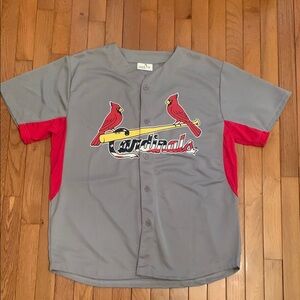 Cardinals Baseball Jersey (Gray & Red)